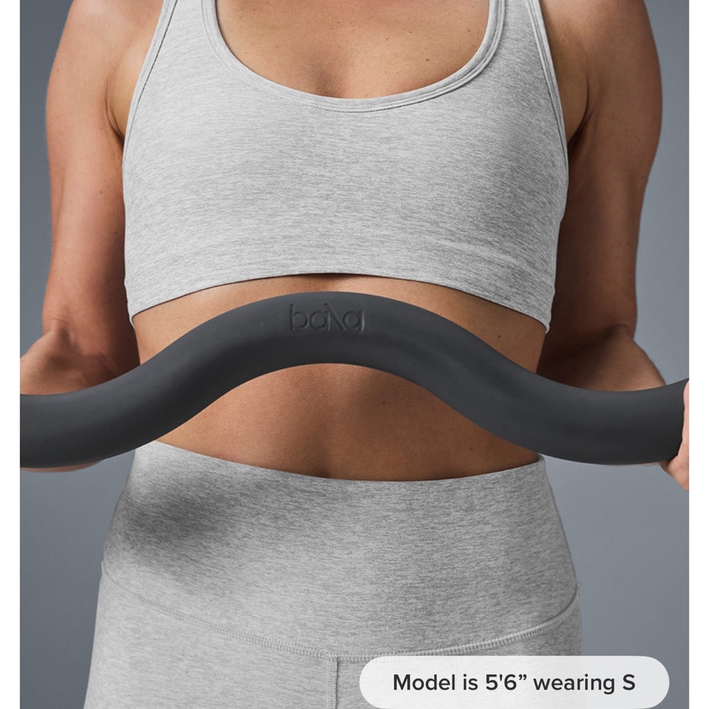 Alosoft Center Stage Bra-OATMEAL HEATHER not gray